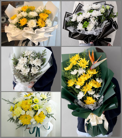 山东青岛莱西市龙水街道星河庄村白事花束代送